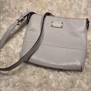 NWOT Kate Spade Light Gray Crossbody